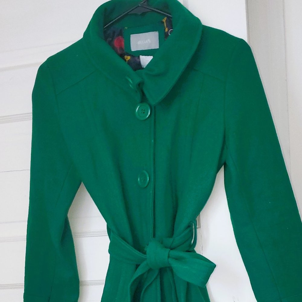 Kelly Green lightweight peacoat - Delia's